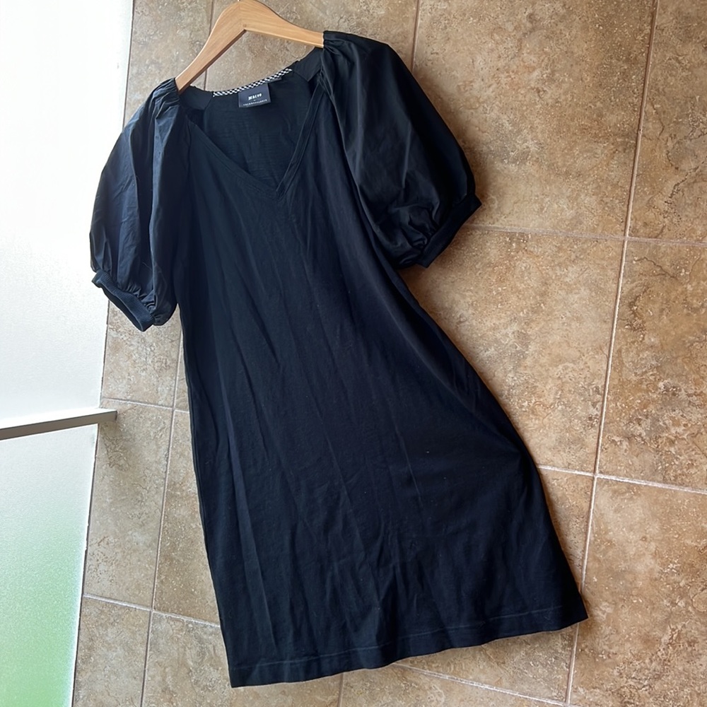 Anthropologie Maeve puffed sleeve mini dress Medium